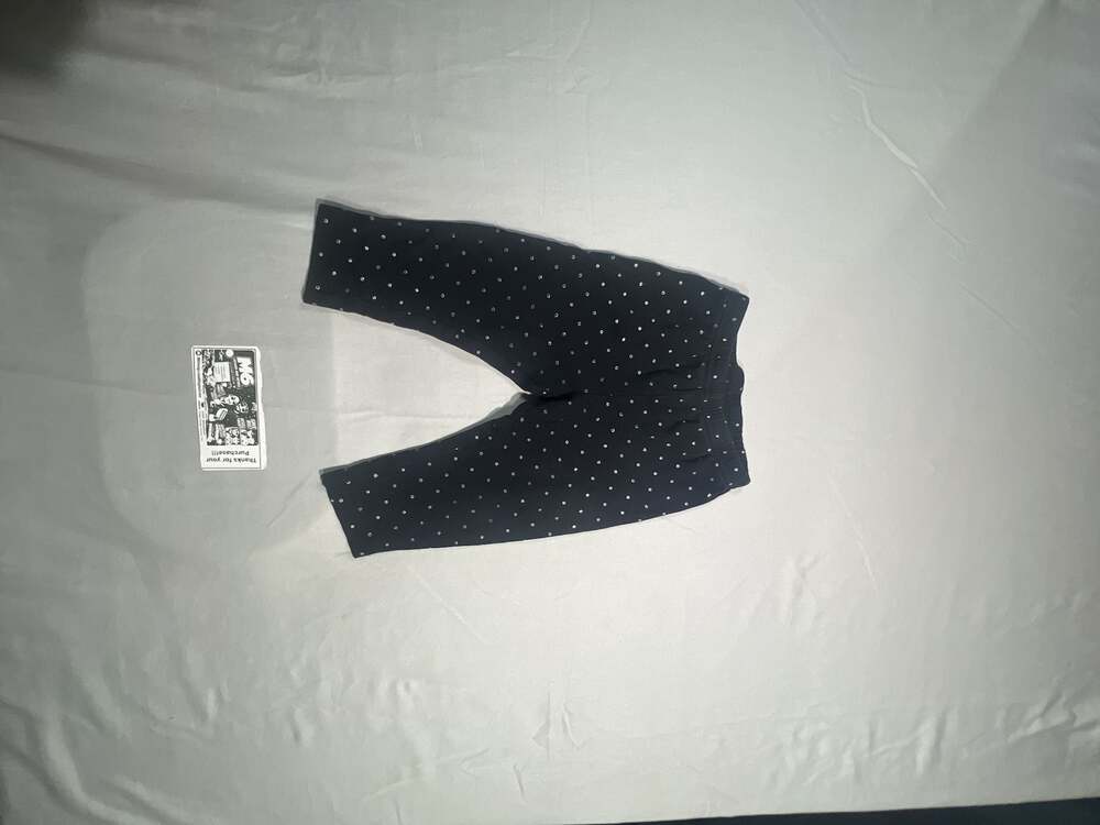 Child of Mine made by Carter's Baby Black Polka Dot Leggings, Size 12M